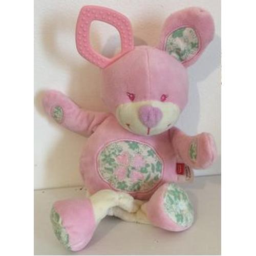 Doudou Lapin Tex Baby Rose Anneau De Dentition 28cm on Productcaster.