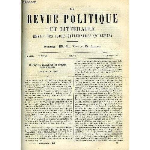 La Revue Politique Et Litteraire 7e Annee - 1er Semestre N°17 - L'a... on Productcaster.