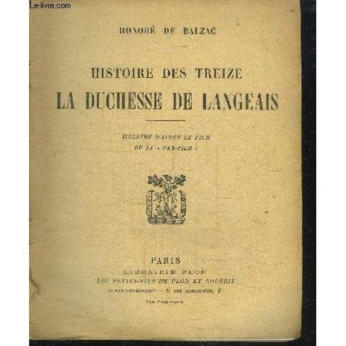 Histoire Des Treize - La Duchesse De Langeais on Productcaster.