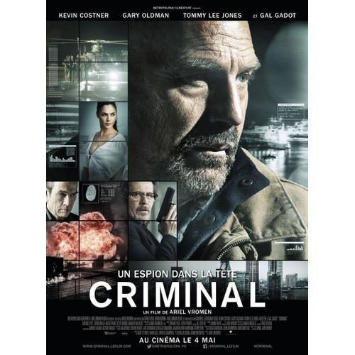 Criminal - Un Espion Dans La Tête -Véritable Affiche De Cinéma Plié... on Productcaster.