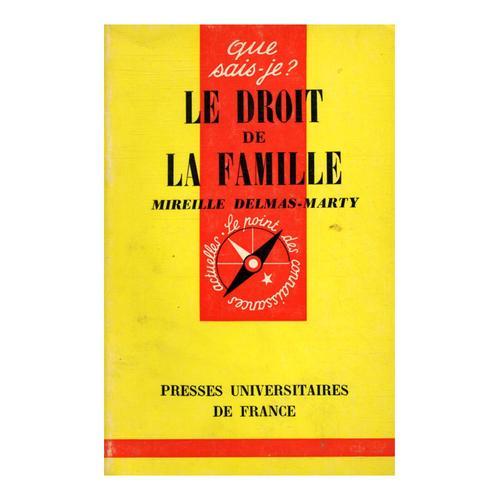 Le Droit De La Famille / Delmas Marty, Mireille / Réf: 31009 on Productcaster.