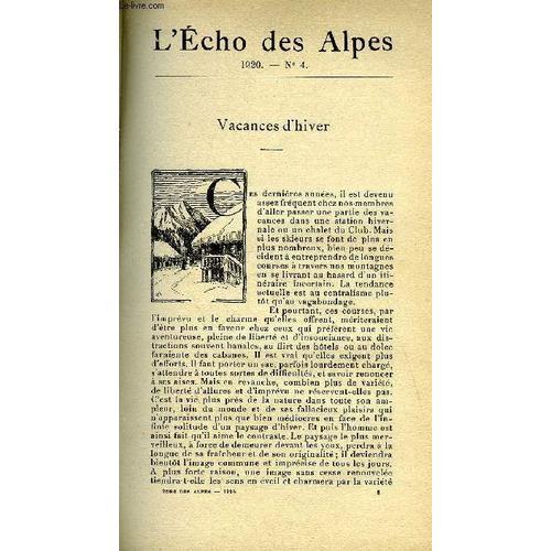 L'echo Des Alpes - Publication Des Sections Romandes Du Club Alpin ... on Productcaster.