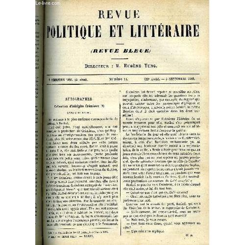 La Revue Politique Et Litteraire 5e Annee - 2e Semestre N°10 - Lett... on Productcaster.