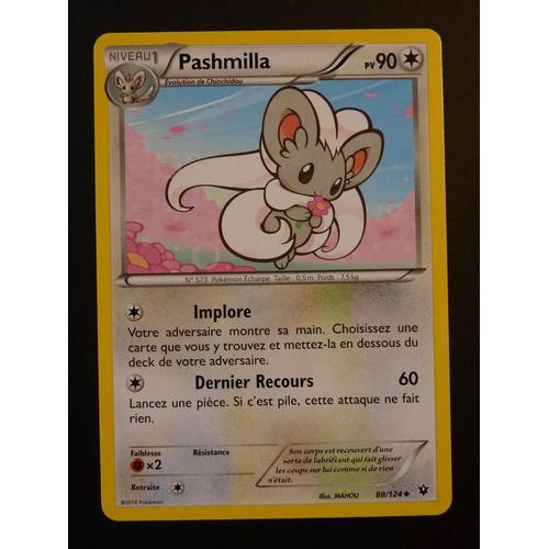 Pashmilla 88/124 - Pokemon Xy10 Impact Des Destins on Productcaster.