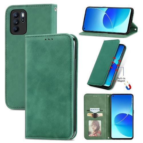 Étui Pour Oppo Reno 6z Simple Entreprise Étui En Cuir Couverture Ra... on Productcaster.