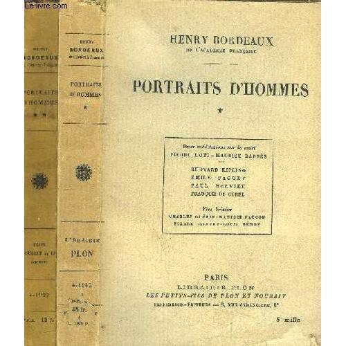 Portraits D'hommes -2 Volumes - Tome I+Ii / Tome I : Méditations Su... on Productcaster.