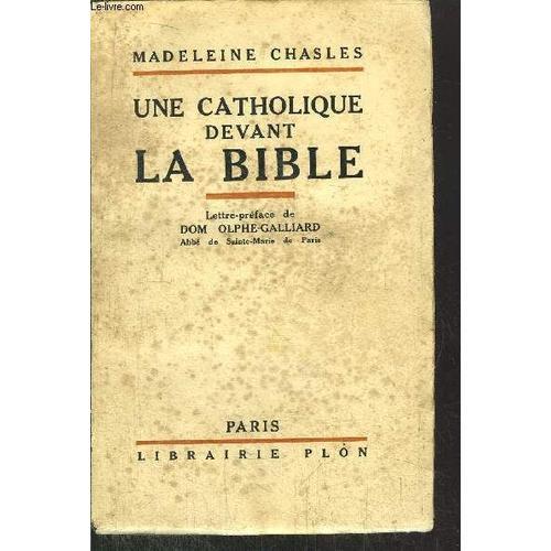 Une Catholique Devant La Bible on Productcaster.