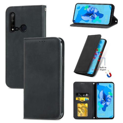 Étui Pour Huawei P20 Lite Antichoc Étui En Cuir Couverture Rabotant... on Productcaster.