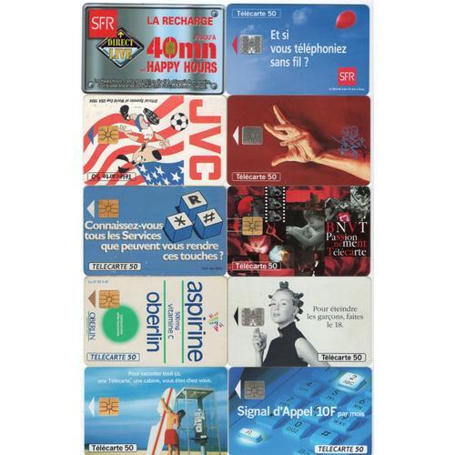 10 Telecartes De Collection Diverses on Productcaster.