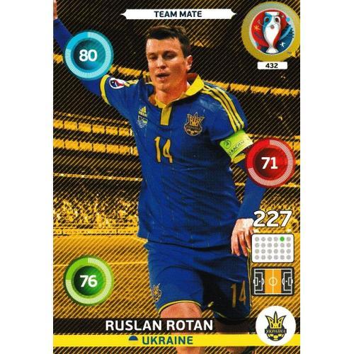 N° 432 - Carte Adrenalyn Xl Euro 2016 - Ruslan Rotan - Ukraine on Productcaster.