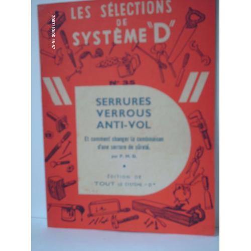 Les Selections De Systeme D N° 35 // Serrures , Verrous , An... on Productcaster.