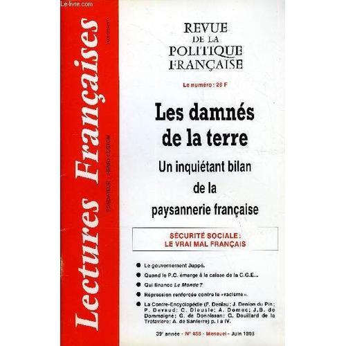 Lectures Francaises N° 458 - Les Damnes De La Terre, Un Inquietant ... on Productcaster.