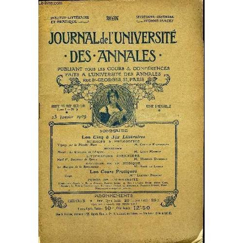 Journal De L'universite Des Annales Annee Scolaire 1908-1909 N°3 - ... on Productcaster.