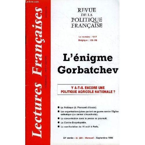 Lectures Francaises N° 389 - L'enigme Gorbatchev, Y A-T-Il Encore U... on Productcaster.