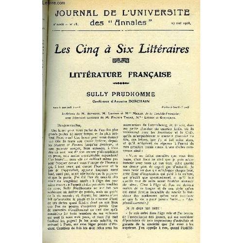 Journal De L'universite Des Annales Annee Scolaire 1907-1908 N°18 -... on Productcaster.