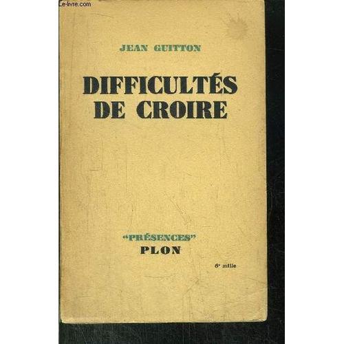 Difficultes De Croire on Productcaster.