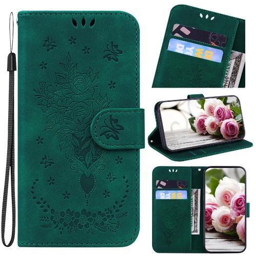 Étui Pour Sony Xperia 1 V Fleurs Roses Emboss Fentes Pour Cartes Bi... on Productcaster.