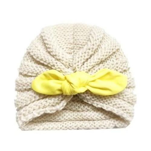 Bonnet D'hiver Tricot¿¿ Pour B¿¿B¿¿ Fille, Bonnet Turban, Bonnet Po... on Productcaster.