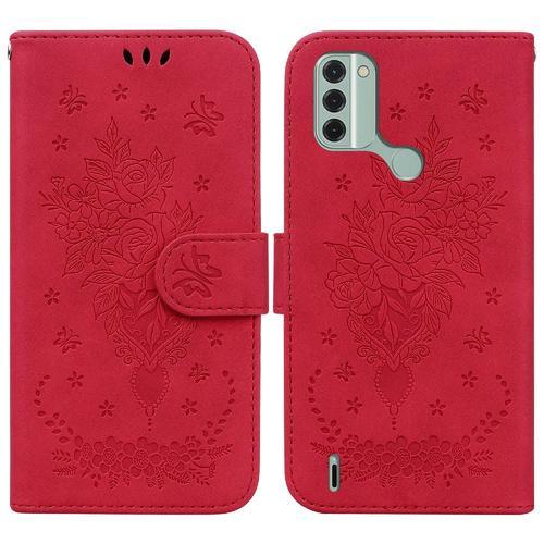 Étui Pour Nokia C31 Bicelle Fleurs Roses Emboss Flip Couverture En ... on Productcaster.