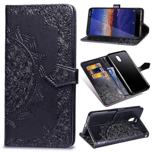 Étui Pour Nokia 3.1 Étui En Cuir Couverture Rabotant Motif Exquis S... on Productcaster.