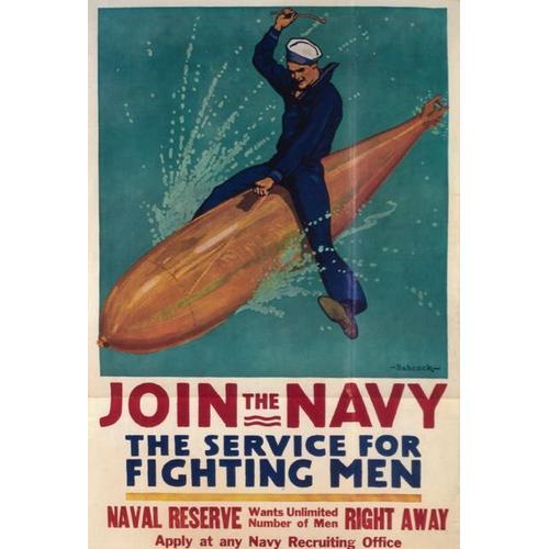 Affiche Join The Navy The Service Of Fighting Men on Productcaster.