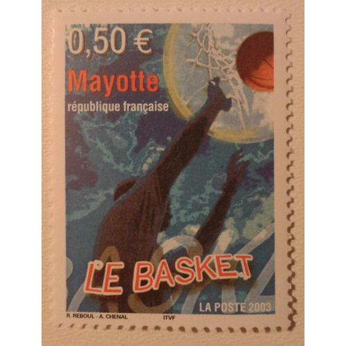 Timbre France Mayotte 2003 Yvert Et Tellier N°148 Le Basket Neuf** ... on Productcaster.