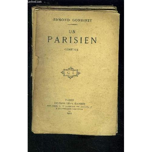 Un Parisien- Comédie En 3 Actes- Vendu En L Etat on Productcaster.