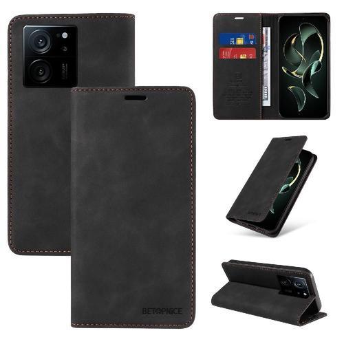 Étui Pour Xiaomi 13t/13t Pro Cuir Pu Portefeuille Folio Magnétique ... on Productcaster.