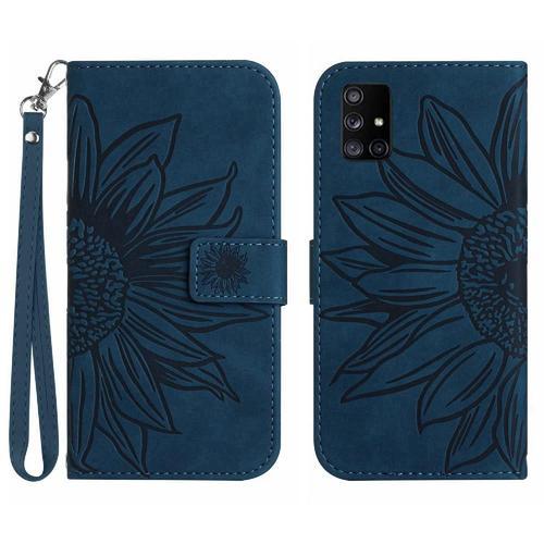 Étui Pour Samsung Galaxy M51 Tournesol Gaufré Avec Porte-Fentes Pou... on Productcaster.