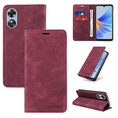 Étui Pour Oppo A17 4g Cuir Pu Portefeuille Folio Protecteur Magnéti... on Productcaster.