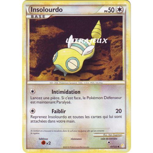 Pokémon - 41/124 - Heartgold Soulsilver - Insolourdo - Peu Commune on Productcaster.