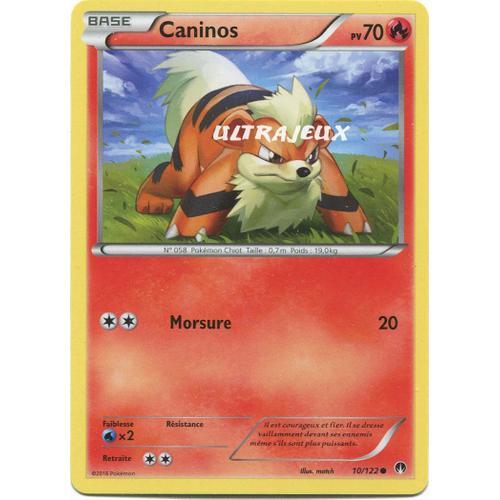 Pokémon - 10/123 - Xy - Rupture Turbo - Caninos - Commune on Productcaster.