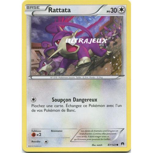 Pokémon - 87/123 - Xy - Rupture Turbo - Rattata - Commune on Productcaster.