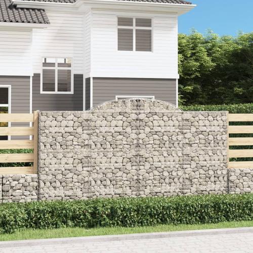 Vidaxl Paniers À Gabions Arqués 15 Pcs 300x50x160/180 Cm Fer Galvan... on Productcaster.