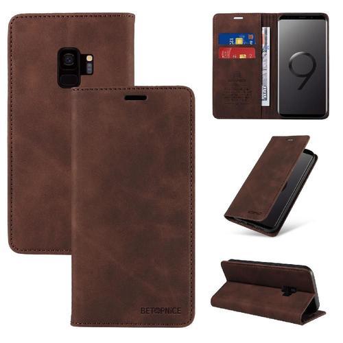 Étui Pour Samsung Galaxy S9 Cuir Pu Protecteur Portefeuille Folio M... on Productcaster.