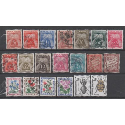 France: Lot De 20 Timbres Taxe Émis Entre 1884 Et 1982. on Productcaster.