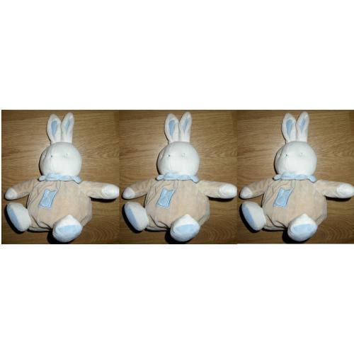 Lot De Trois 3 Doudou Peluche Klorane Lapin Hase Kaninchen Lièvre B... on Productcaster.