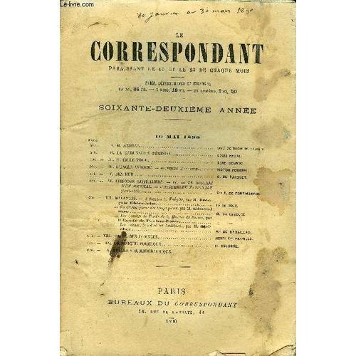 Le Correspondant Tome 123 N° 663 - I. M. Andral.. Duc De Broglif, D... on Productcaster.