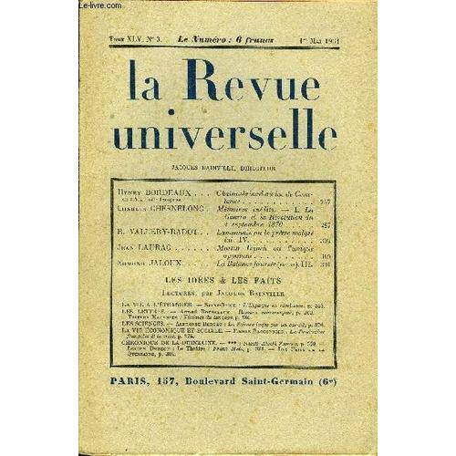 La Revue Universelle Tome 45 N°3 - Henry Bordeaux De L¿Académie Fra... on Productcaster.