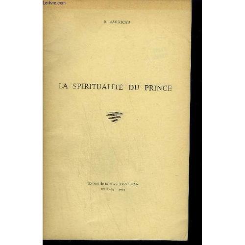 La Spiritualite Du Prince on Productcaster.