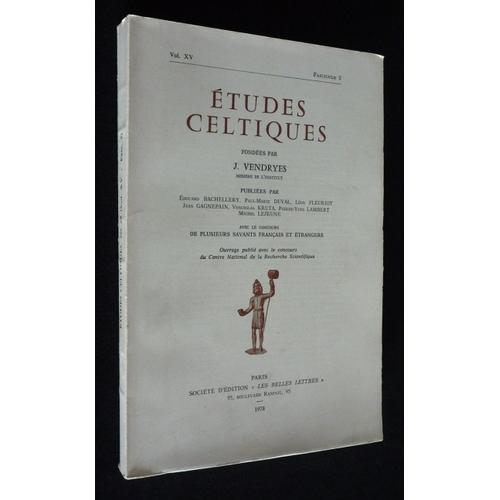 Etudes Celtiques, Vol. Xv, Fascicule 2 on Productcaster.