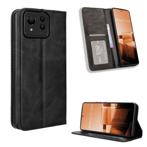 Étui Pour Asus Zenfone 11 Ultra Portefeuille Cuir Pu Fermeture Magn... on Productcaster.