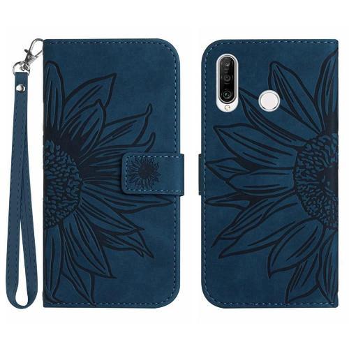 Étui Pour Huawei P30 Lite Tournesol Gaufré Sangle Courte Étui De Té... on Productcaster.