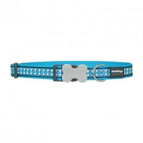 Red Dingo - Collier Réfléchissant Pour Chien - Turquoise - S on Productcaster.