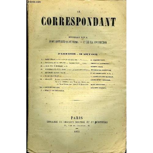 Le Correspondant Tome 64 N° 309 - I. ¿ Marie Stuart. ¿ Son Procès E... on Productcaster.