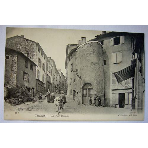 C P A Thiers ( 63 ) La Rue Durolle Animée ( Vers 1910 ) Non Circulée on Productcaster.