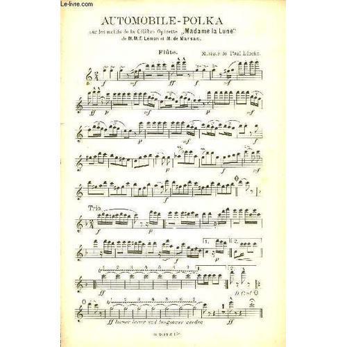 Automobile-Polka - Pimpante / Flute, Hautbois, 1e Clarinette En Si ... on Productcaster.