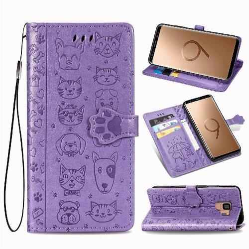 Étui Pour Samsung Galaxy S9 Couverture Rabotant Animaux De Dessin A... on Productcaster.