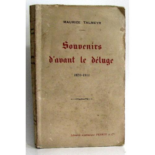 Souvenirs D'avant Le Déluge (1870-1914) on Productcaster.