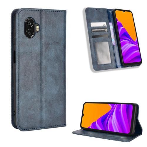 Étui Pour Samsung Galaxy Xcover 6 Pro Fermeture Magnétique Cuir Pu ... on Productcaster.